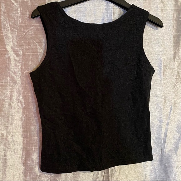 Black crop top no tags, ladder back, probably L, see measurements GUC - Picture 5 of 6